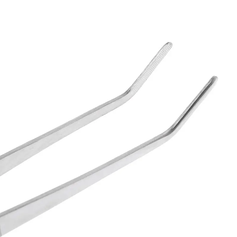 2 Pcs New 30cm Reptile Feeding Tongs Tweezers Clamp Curved Stainless Steel Feeder Clip