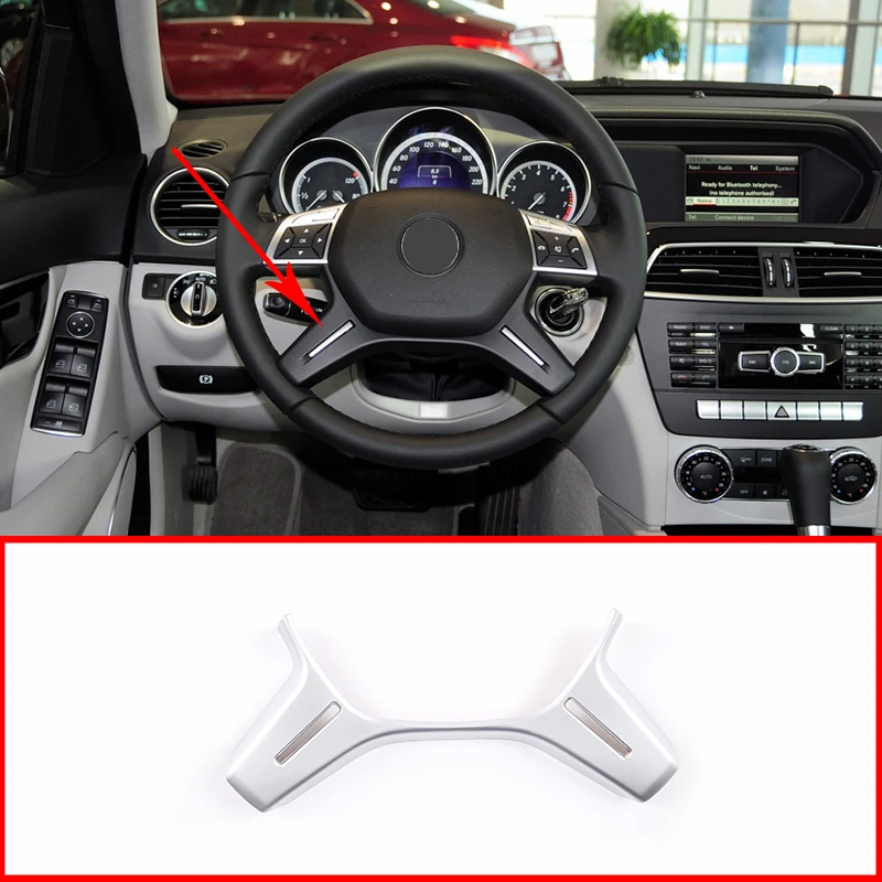 Автомобильные аксессуары внутренняя отделка рулевого колеса для Mercedes Benz C Class W204