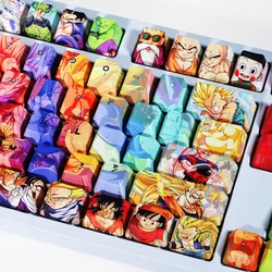 Teclado mecânico dos desenhos animados japoneses dragão keycaps cereja perfil pbt 104 teclas anime sublimação personalizado diy keycaps mx switch