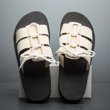 Модная мужская обувь на плоской подошве; красивые летние шлепанцы; мужская новая уличная Нескользящая пляжная обувь; популярная мужская обувь; Zapatos; 38