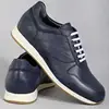 Callizio Men Genuine Leather Sport Sneakers Vulcanize Shoes Casual Breathable Quality Soft Walking Designer Free Shipping ► Photo 2/6