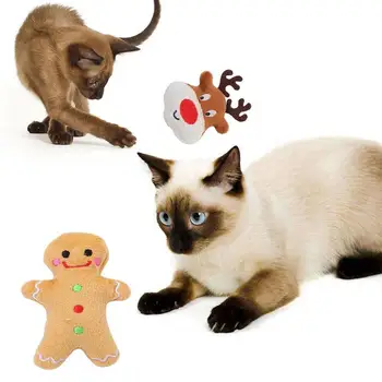 

Teeth Grinding Catnip Toys Funny Interactive Plush Bite Pet Cats Cat mint Kitten Toy Chewing Claws Thumb Cat Christmas Toy A2J8