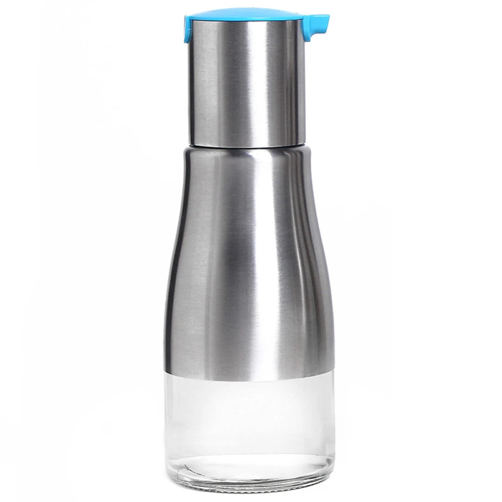 Stainless Steel Olive Oil Bottle Cruet Oil Carafe Decanter for Kitchen