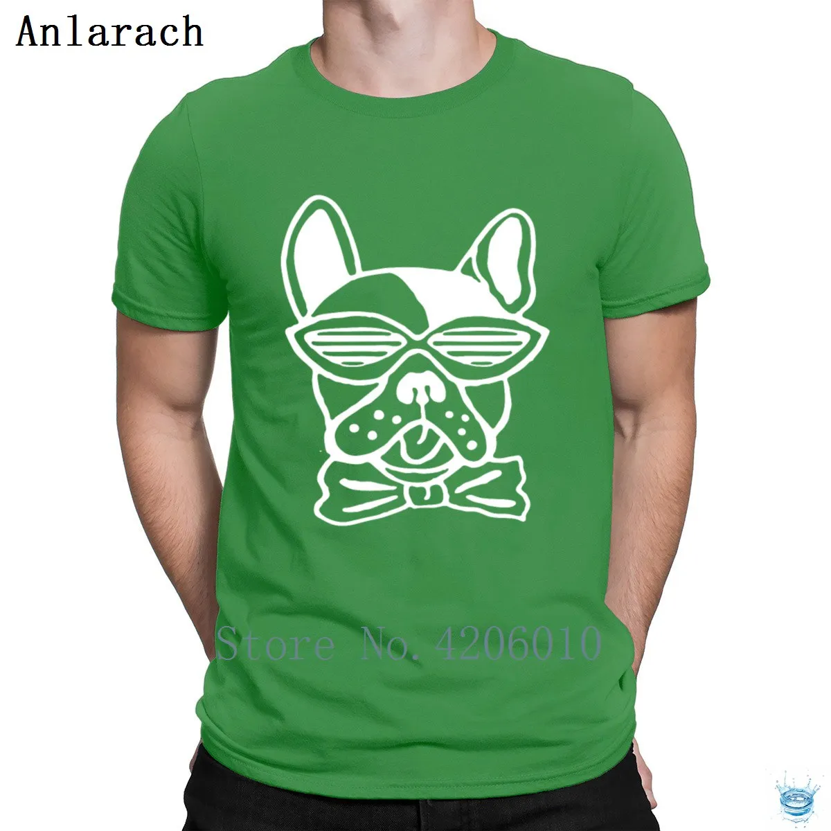 Bulldog Goth T-Shirts Letter Trendy Tee Tops Summer T Shirt For Men Loose Creative The New Tee Shirt Cotton