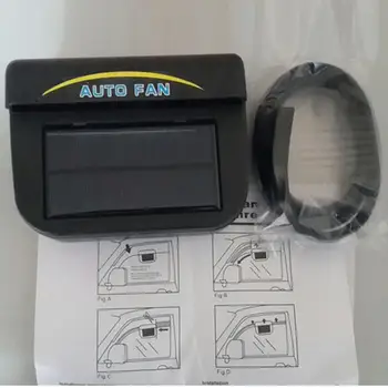 

0.8W Solar Powered Car Auto Cooler Ventilation Fan Automobile Air Vent Exhaust Heat Fan with Rubber Strip