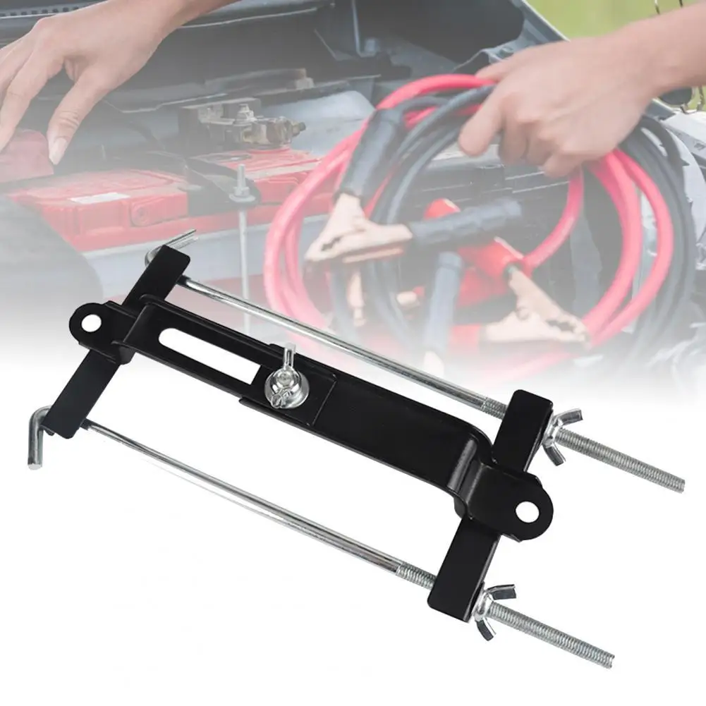 Universal Accessories Car Crossbar Battery Tie Hold Down Rod Bracket Holder Storage Rack Tray