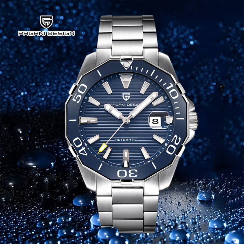 

PAGANI DESIGN 2020 New Men's Military Sport Mechanical Watches Waterproof Wristwatch Stainless Steel Top Brand Luxury Men Watch