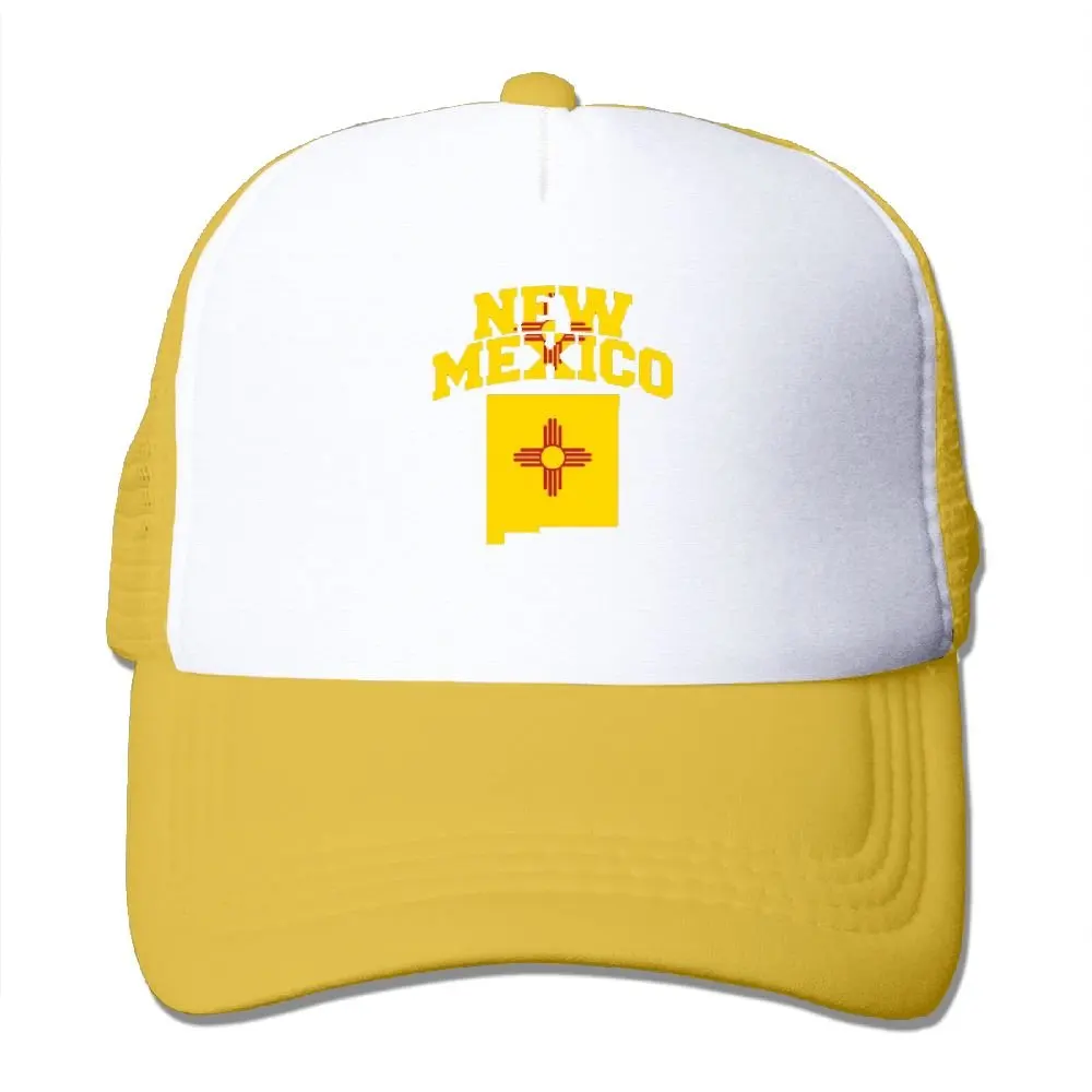 Бейсбольная бейсболка с сеточкой и регулируемым ремешком в стиле унисекс с флагом Нью-Мехико
