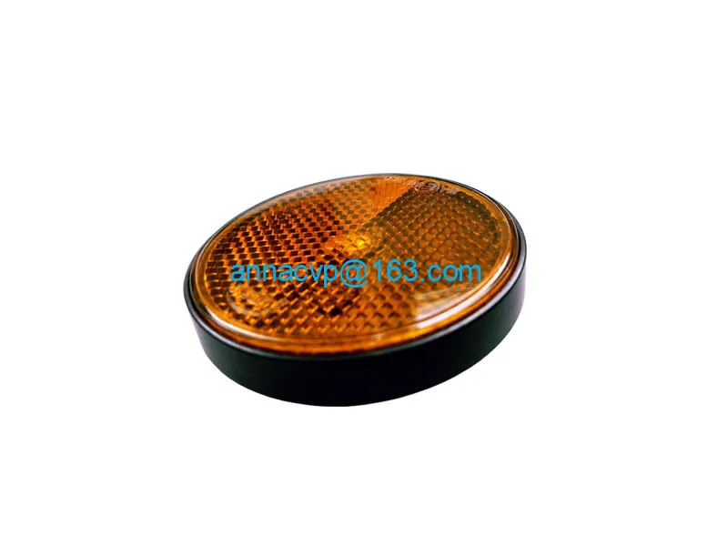 trailer round reflector light lamp trailer parts AMBER (7)
