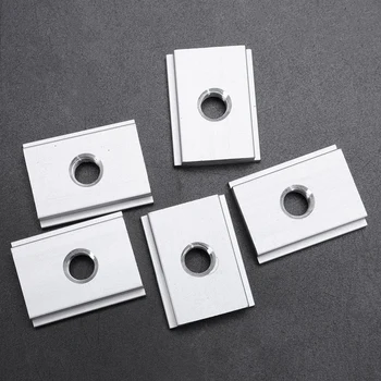 

5Pcs M8 T-Track Slider Sliding Nut Aluminum Alloy T Slot Nut For Woodworking Tool Jigs Screw Slot Fastener