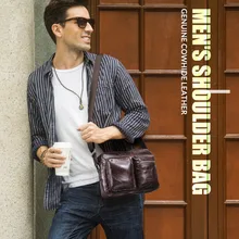 Маленький портфель из натуральной кожи для 9," 10,2 дюймов мини IPAD для мужчин s из воловьей кожи мужские сумки на одно плечо мужская сумка для планшета