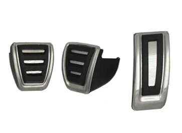 3PCS MT Педаль из нержавеющей стали для VW GOLF 7 GTi MK7 Lamando POLO A05 Passat B8 Skoda Октавия Рапид 5E 5F A7+ автомобильные аксессуары - Название цвета: 3PCS MT