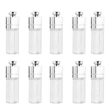 

10pcs Empty Dispenser Bottles Makeup Containers DIY Dispenser Set for Lipstick Lip Gloss Tubes Container(Transparent)