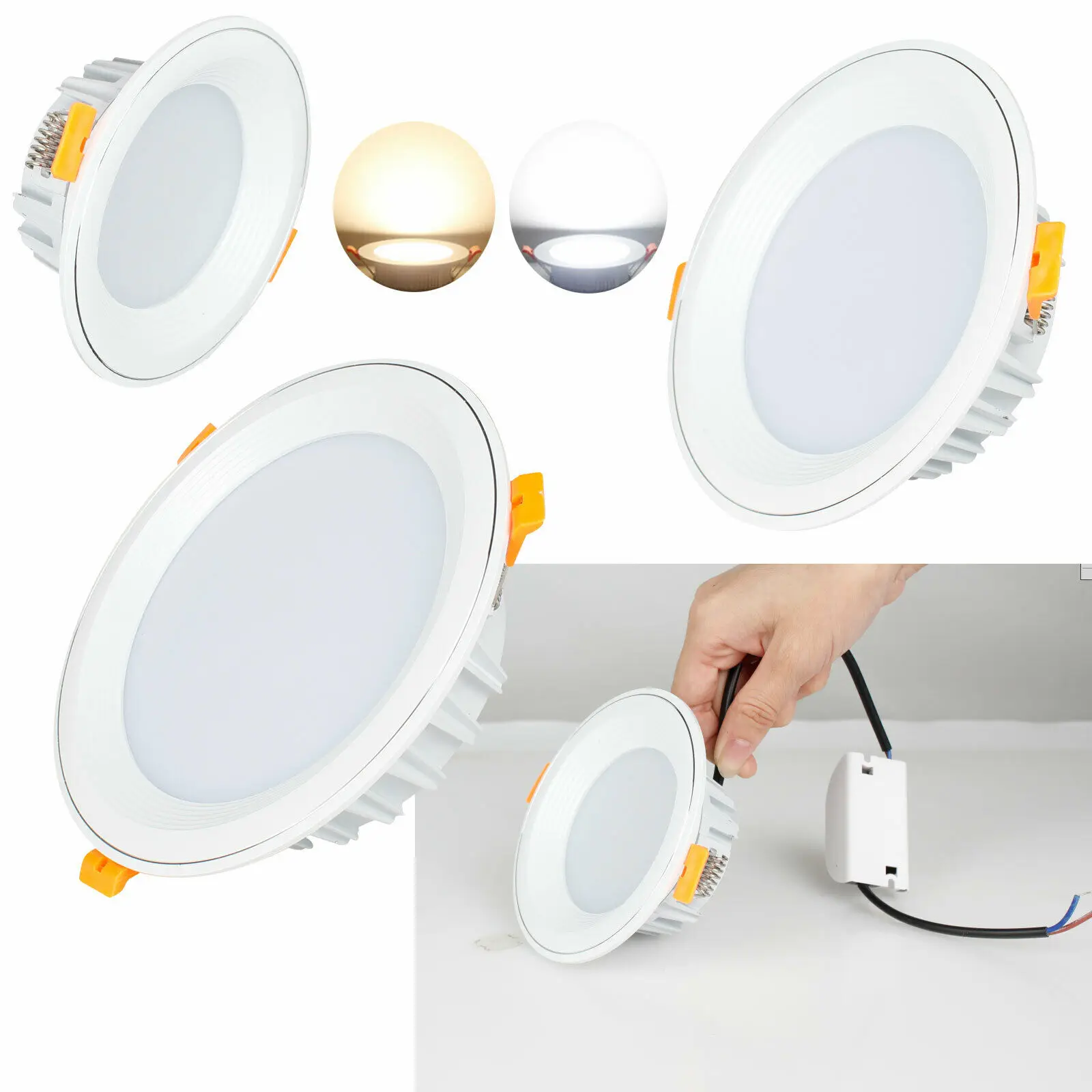 

3W 5W 7W 12W 15W LED Recessed Ceiling Light Fixture Downlight Lamp + Driver Spotlight Lighting For Home Office Decoration