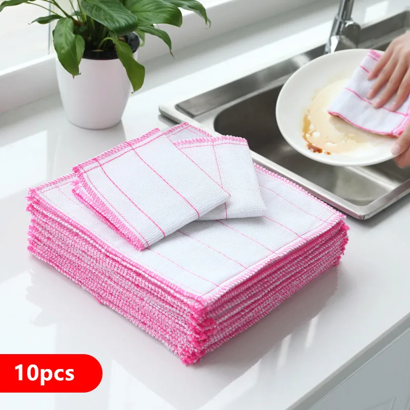 10 Pcs/Lot Utility Home Kitchen Towel Super Absorbent Clean Cloth Sink