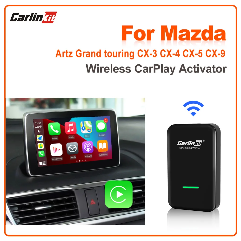 Carlinkit 4.0/3 Draadloze Carplay Adapter Voor Mazda 2/3/6 CX 3 CX 5 CX
