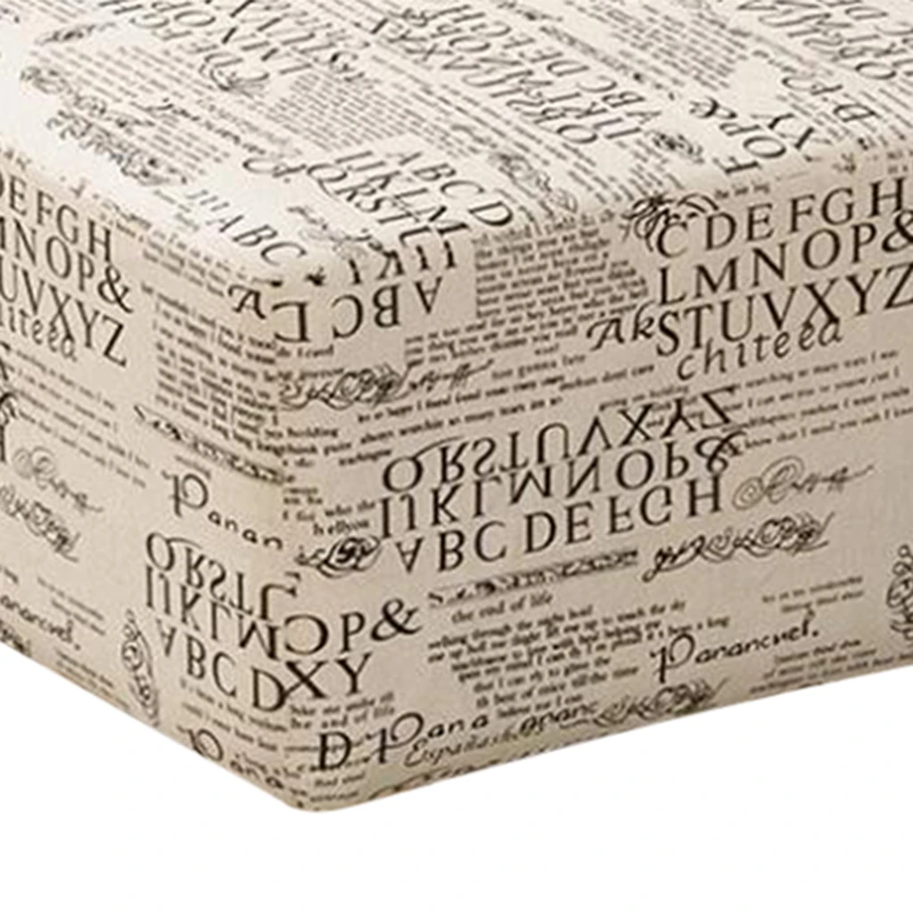 28x28x18cm Cotton Linen Square Stool Seat Replacement Covers Stool Replacement Cover Square Seat Chair Cover Seat Cushion