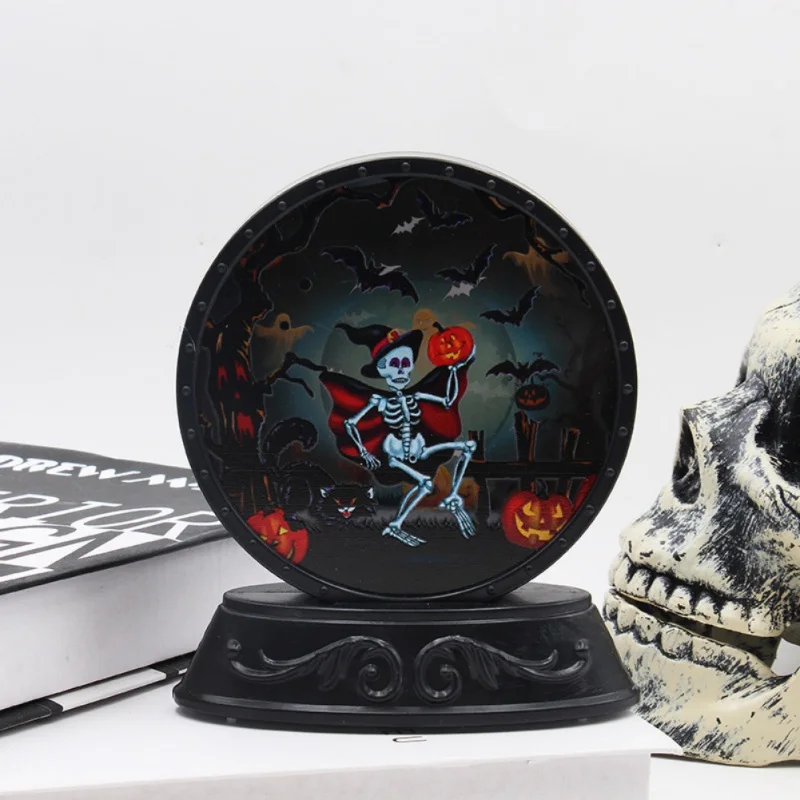 Halloween Decorative Lamp Battery Operated Desktop Night Light For Indoor Festive Home Bar Store Decoration Holiday Lighting