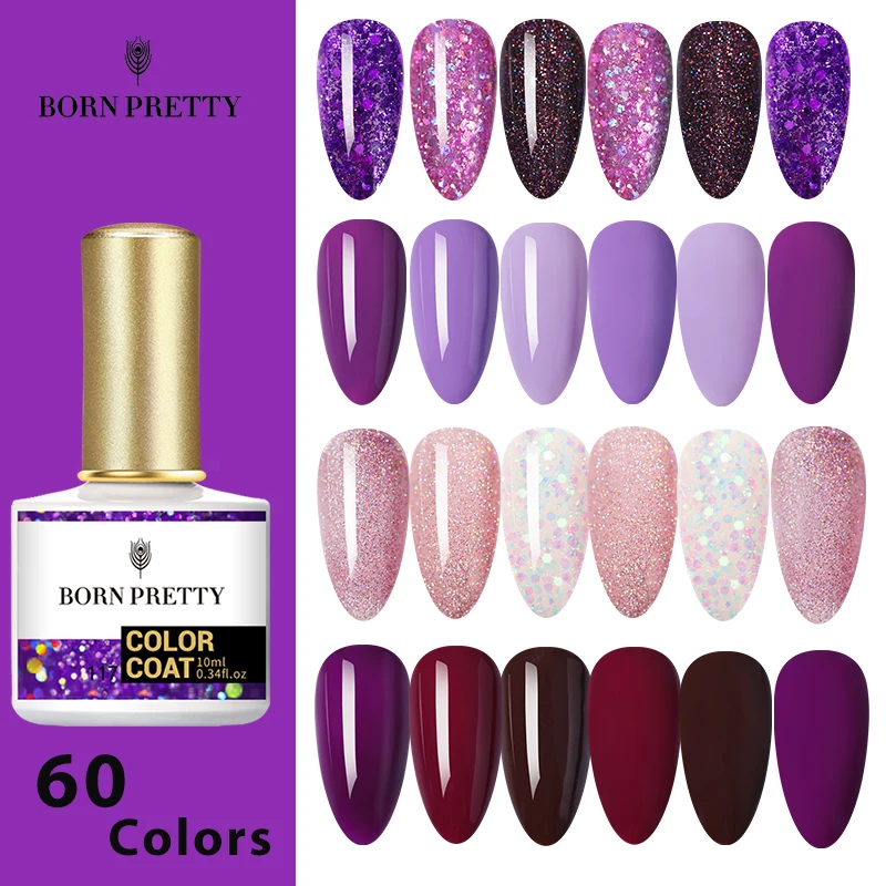 Special Price Top-Coat Varnish Gel Nail-Polish Glitter Semi-Permanant-Base Born Pretty 60-Colors 10ml p3KeV190o