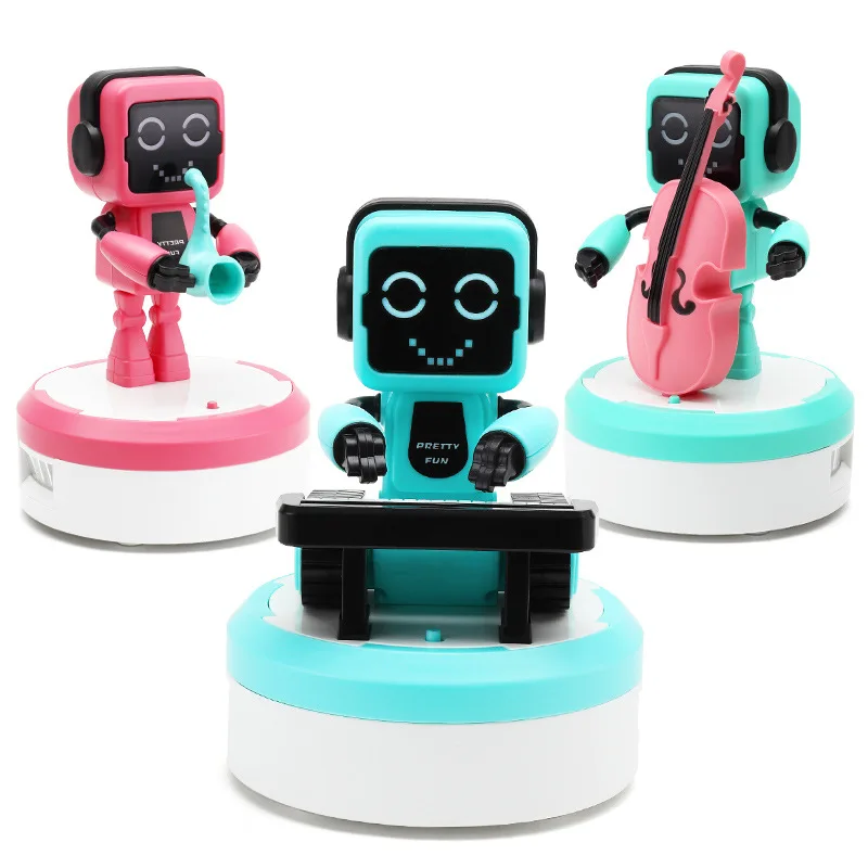 

Long Xiang Douyin Robot Band Smart Sound And Light Control Couples Holiday Music Box CHILDREN'S DAY Children's Day Gift