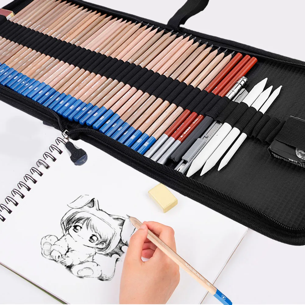 

Pencil Scholine Sketch Pencils Eraser Charcoal Pencils Drawing Art Supply Set White Paper Brush Drawing Eraser Dropshipping