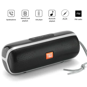 

TG183 Portable Bluetooth Speaker Outdoor Waterproof Column 20W Stereo Subwoofer Music Center Loudspeaker BoomBox with TF FM AUX