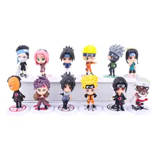 6pcs/set Sakura Action Figures Dolls Chess PVC Anime Uchiha Gaara Kakashi Model Figurines For Decoration Collection Toys