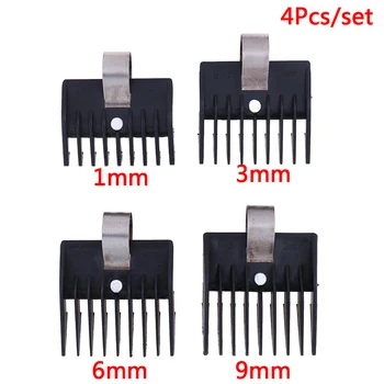 

4pcs/set 1/3/6/9mm Hair Clipper Limit Comb Guide Attachment Size Barber Replacement Hair Styler tools