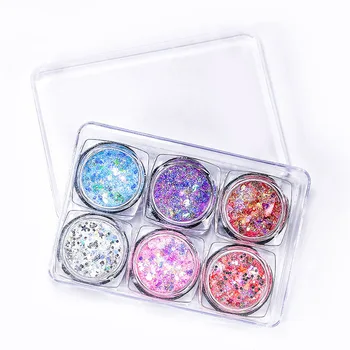 

Glitter Eyeshadow Powder Gel Flash Crystal Flakes Mermaid Sequins Eyes Makeup Tools J9