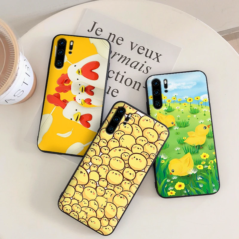 Курицы из мультика мягкий силиконовый телефон чехол для huawei P10 P20 2019 P8 P9 Mini P30 LITE P