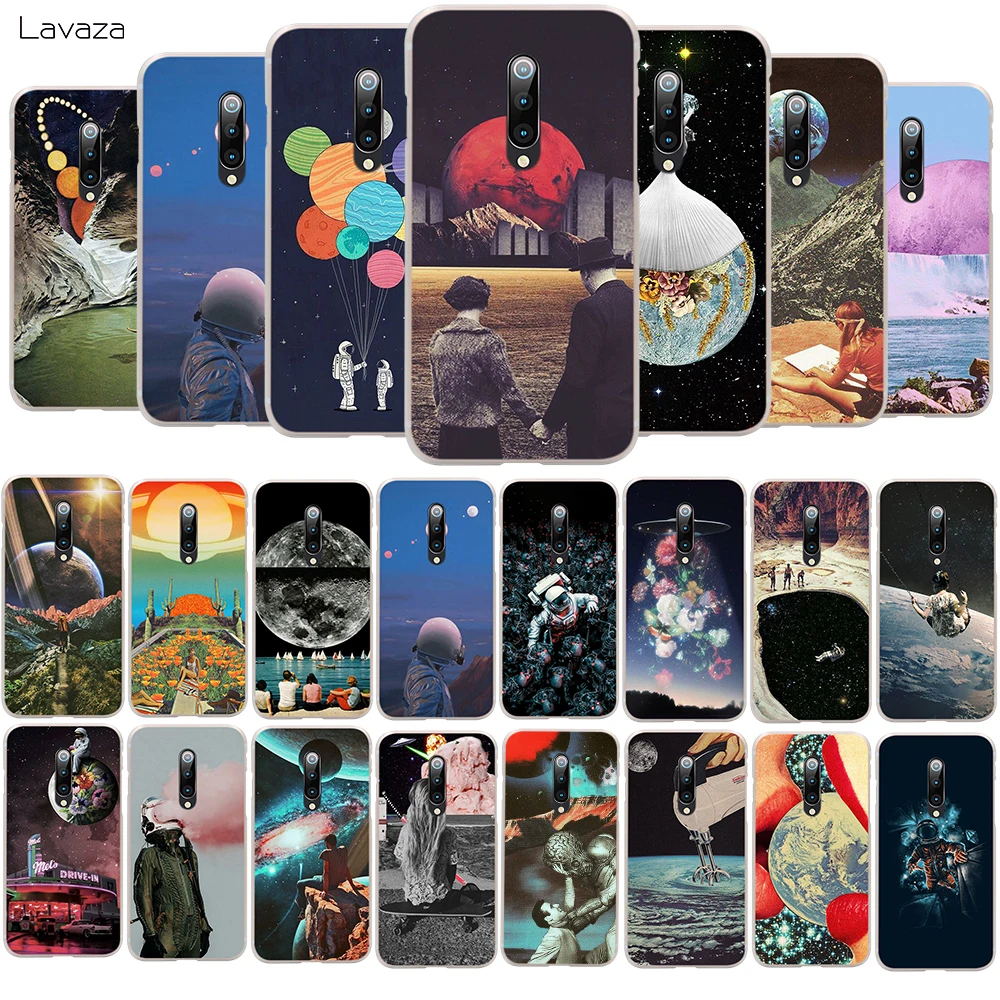 Жесткий чехол для телефона lawaza Trippy Art эстетический космический астронавт Xiaomi Redmi