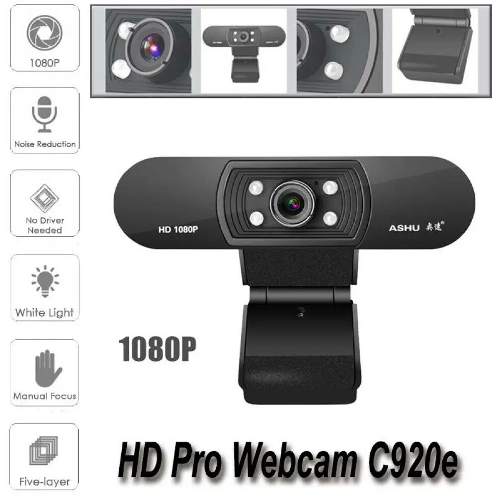 

Digital USB Web Cam Camera HD 1080P Video Calling Teleconference Camera For PC