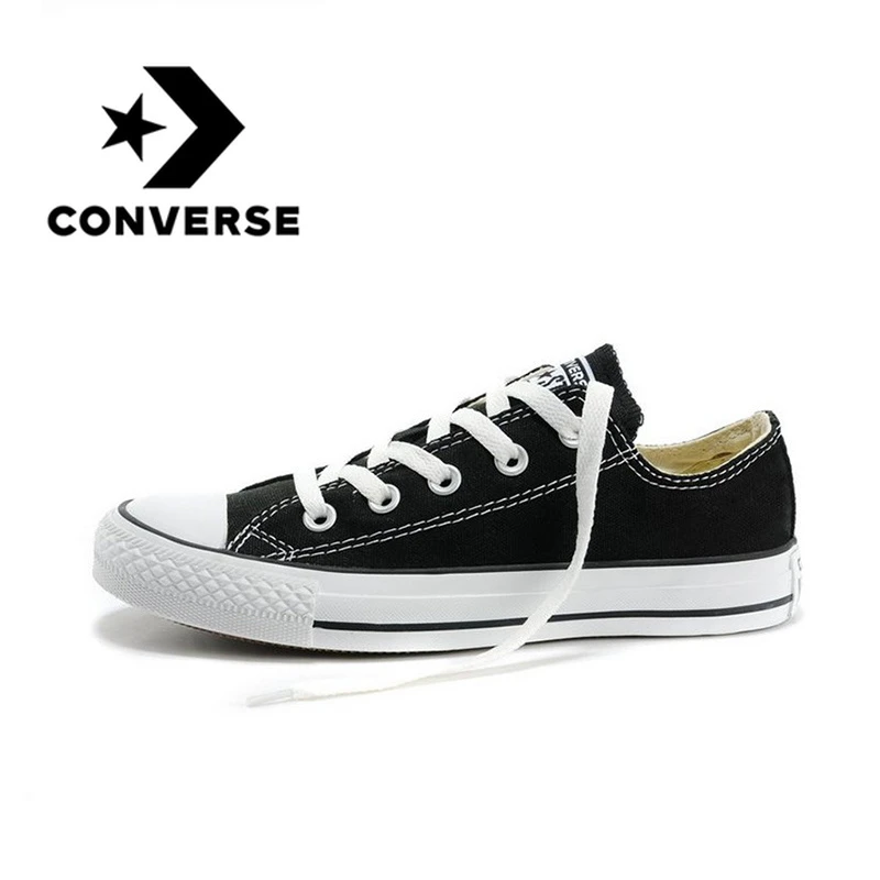 Auténticas zapatillas Converse de Skateboarding clásicas blancas negras zapatillas ligeras cómodas 101001|Skate| - AliExpress