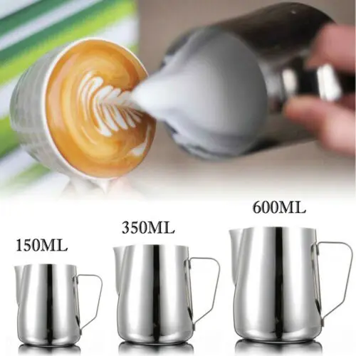 

Stainless Steel Milk Frothing Jug Espresso Coffee Mug Pitcher Barista Craft Coffee Cappuccino Cups Latte Kitchen Tool