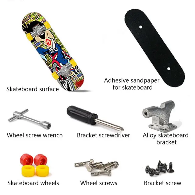1 Set Plastic Mini Finger Skating Board Table Game Toy Kids Skateboard Children Finger Fingerboard Scooter Skate 3