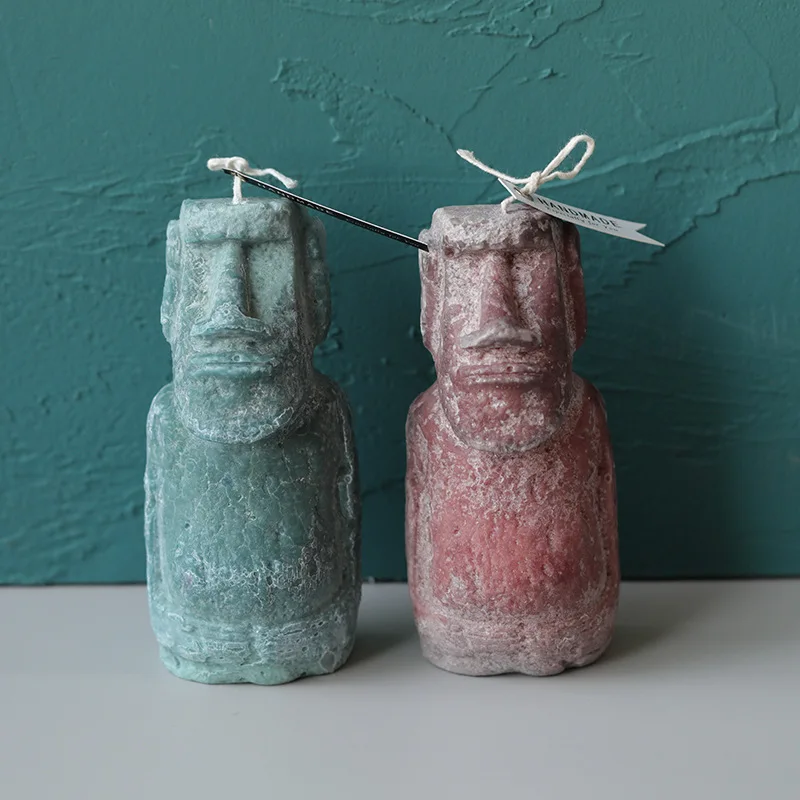 

Easter Island Stone Statue Silicone Mold For Concrete Model Candle Soap Plaster Mold Interior Decoratio Fondant Cake Making Tool