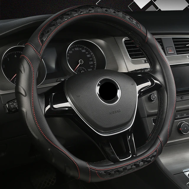 et eller andet sted kul Governable New D Shape Steering Wheel Cover For Vw Golf 7 Polo 2014-2019 Scirocco  Jetta 6 2017-2019 Santana 2016-2018 Auto Accesorioss - Steering Covers -  AliExpress