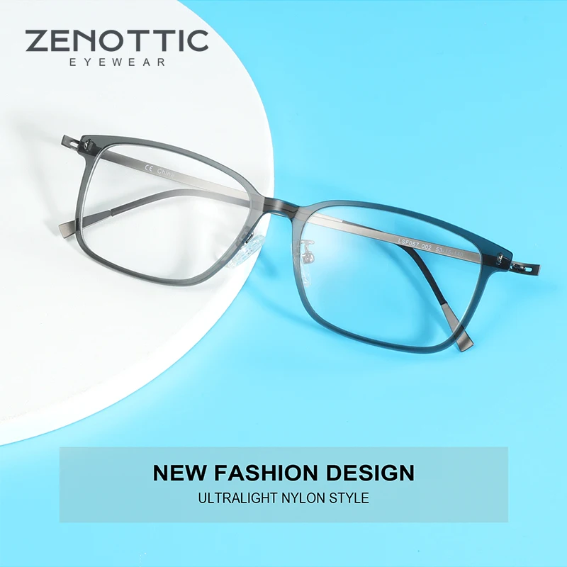 Оправа для мужских оптических очков ZENOTTIC нейлоновые титановые ультралегкие
