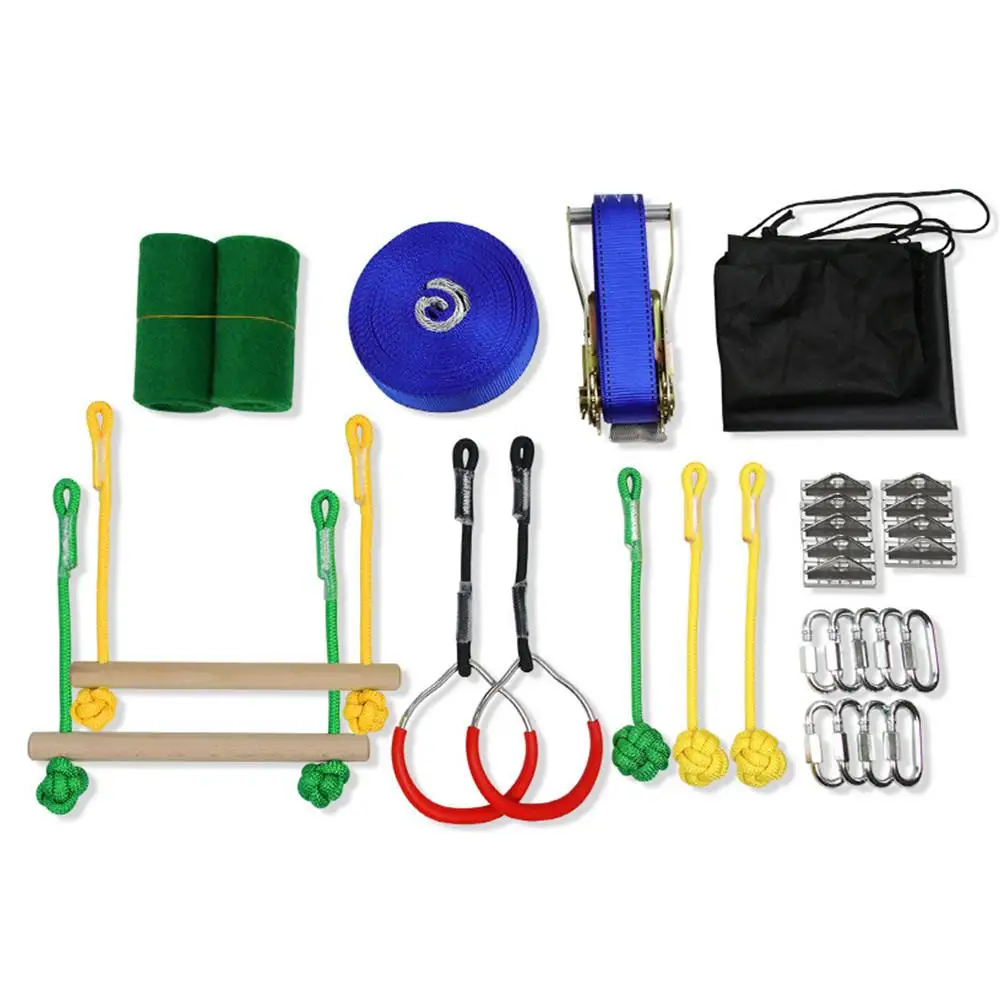 Ninja guerreiro linha de obstáculo kit slackline