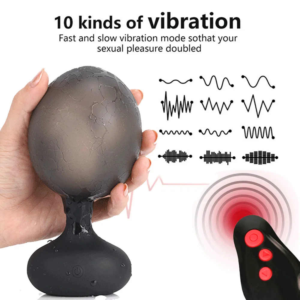 Anal Plug Inflatable Man Prostate Vibrator Massager Remote Male Vibrator Sex Anal Vibrators Sex Toys Huge Creampie Dildo for Men (4)