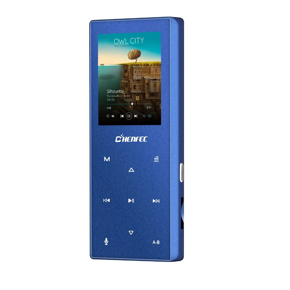 MP3-плеер Bluetooth 4,2 сенсорная кнопка 16 Гб без потерь Музыкальный плеер с fm-радио, шагомер, видео, поддержка sd-карты до 128 ГБ