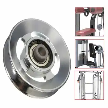 

Universal Aluminium Alloy Bearing Pulley Wheel Cable Gym Equipment Part 88mm