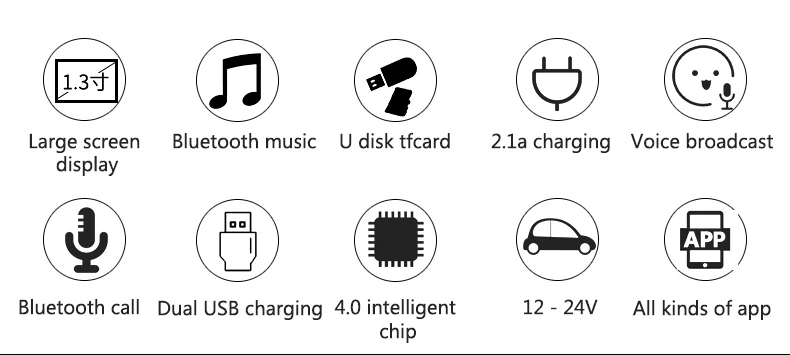 BT10 автомобильный Bluetooth беспроводной MP3-плеер fm-передатчик автомобильный Bluetooth комплект громкой связи ЖК-экран поддержка навигации Голосовая трансляция