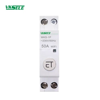 

WKS 1P 50A WIFI type Intelligent circuit breaker APP control mini type breaker