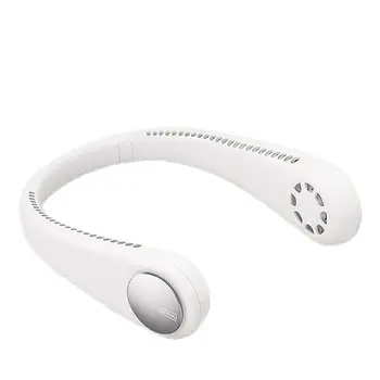 

Hanging Neck Fan L2 Fan Silent High Wind Cooling Mini Portable Usb Charging Office No Leaf Fan Circular Soft Wind