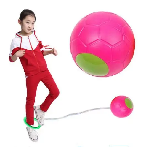 Sharplace Red Jumping Skip Ball Outdoor Fun Balls Classical Skipping Toy Fitness for Kids Adult Sports Exercise 