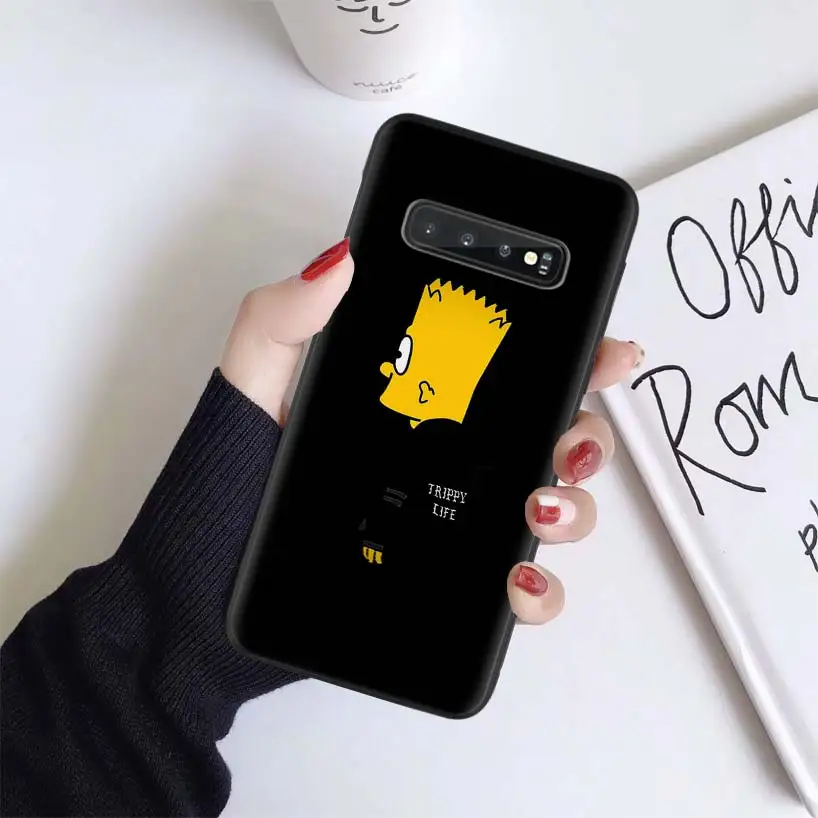 BS254-7 Гомер J. Симпсон черный чехол для samsung Galaxy A50 A70 A50S A10S A20S A10 A20E A30 A40 M40 M30S A80 мягкий чехол для телефона - Цвет: BS254-7
