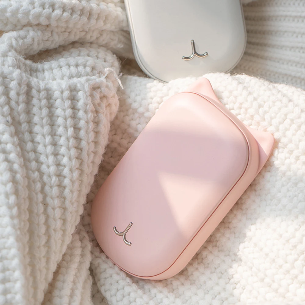 Симпатичный USB Перезаряжаемые грелка для рук и 3600 мА/ч, Мощность power Bank 5V Мини Портативный путешествия удобный с длительным сроком службы карманная грелка для рук
