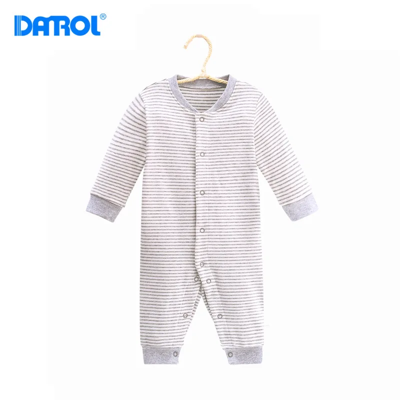 

Danrol 2017 Autumn And Winter Newborns Long Sleeve Crawling Clothes Baby Soft Wool One-piece Romper