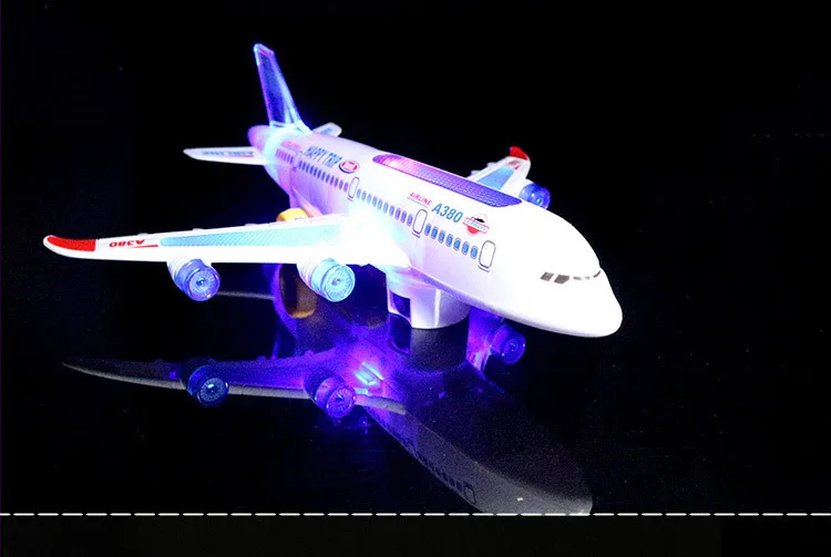 Airbus A380 модель самолета Электрический Универсальный светильник детский самолет горячая распродажа